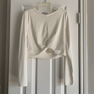Iris (Altar’d State) Crop Wrap Long Sleeve Top